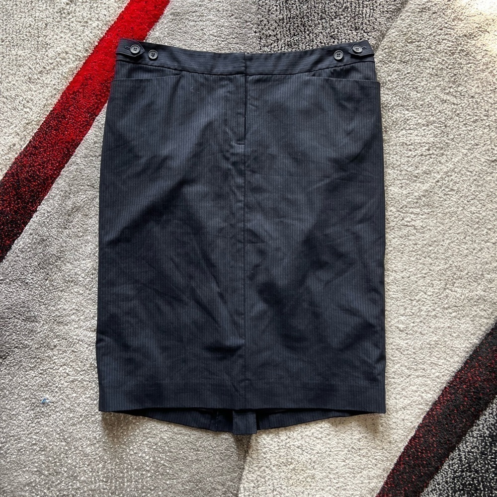 Club Monaco Pinstripe Wool Pencil Skirt